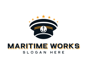 Captain Hat Seafarer logo design