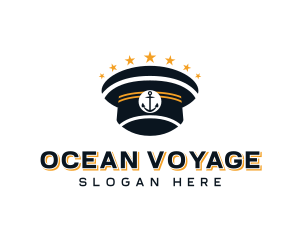 Seafaring - Captain Hat Seafarer logo design