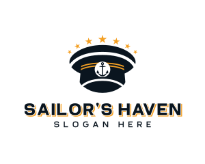 Captain Hat Seafarer logo design