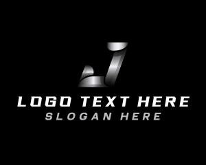 Steel - Industrial Automotive Mechanic Letter J logo design