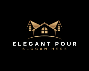 Elegant Roofing Realty logo design