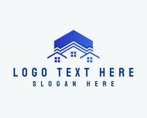 Home Improvement - Home Roofing Builder logo design