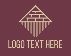 Brick - Pyramid Brick Construction logo design