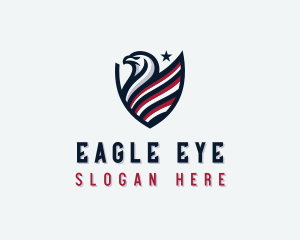 Patriot Eagle Shield logo design