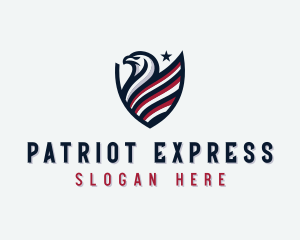 Patriot Eagle Shield logo design