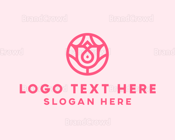 Pink Flower Wellness Logo