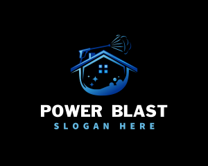 Power Pressure Wash Sanitation logo design