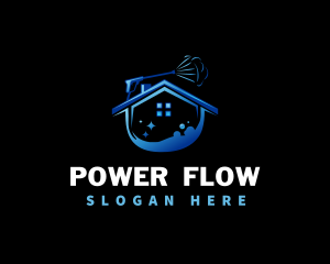 Power Pressure Wash Sanitation logo design