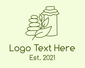 Oil - Essential Oil Massage logo design