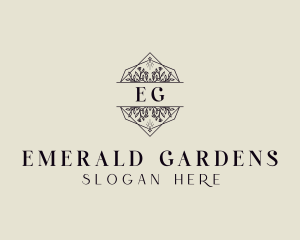 Garden Wedding Event logo design