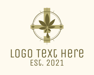 Herbal - Herbal Cannabis Emblem logo design