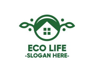 Green - Green Vegan House logo design