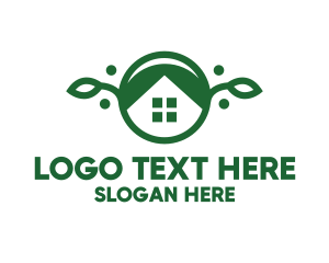 Green Vegan House Logo