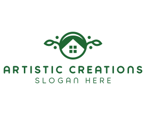 Green Vegan Home logo design