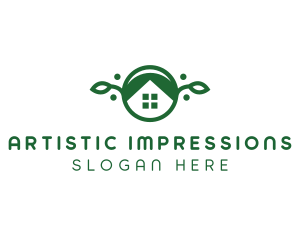 Green Vegan Home logo design