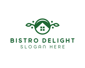 Green Vegan Home logo design