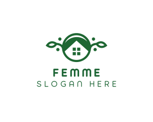 Green Vegan Home logo design