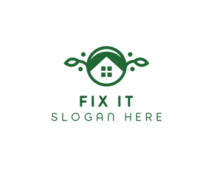 Green Vegan Home logo design