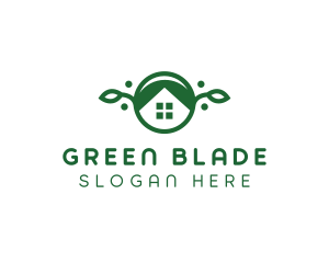 Green Vegan House logo design