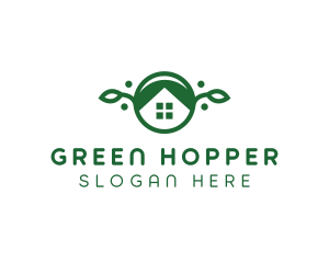 Green Vegan Home logo design