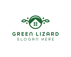 Green Vegan House logo design