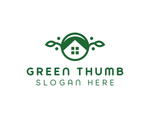 Green Vegan Home logo design