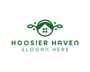 Green Vegan Home logo design