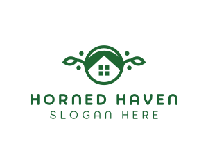 Green Vegan Home logo design