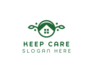 Green Vegan Home logo design