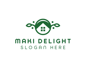 Green Vegan Home logo design