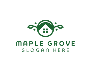 Green Vegan Home logo design