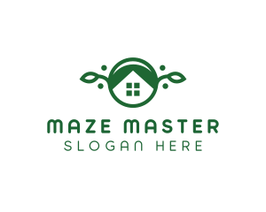 Green Vegan Home logo design