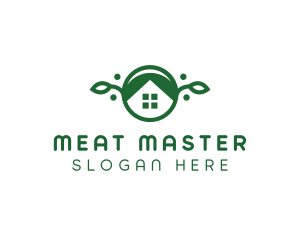 Green Vegan Home logo design