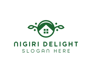 Green Vegan Home logo design