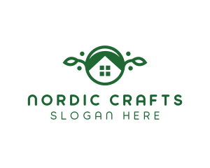 Green Vegan Home logo design