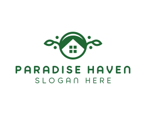 Green Vegan Home logo design