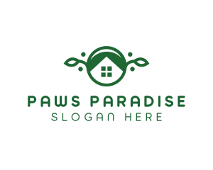 Green Vegan Home logo design