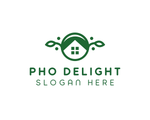 Green Vegan Home logo design