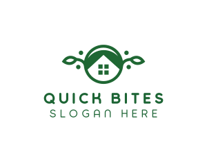 Green Vegan Home logo design