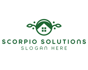 Green Vegan Home logo design