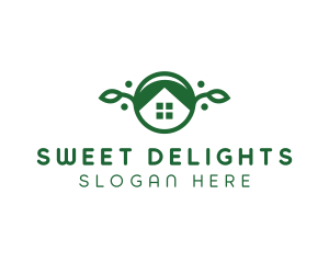 Green Vegan Home logo design