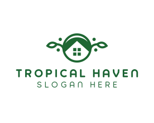 Green Vegan Home logo design