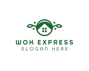 Green Vegan Home logo design