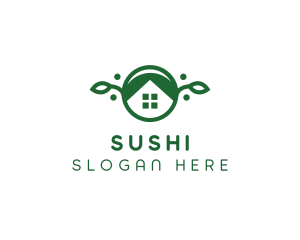 Green Vegan Home logo design