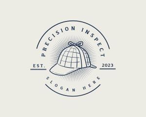 Inspect - Detective Agent Hat logo design
