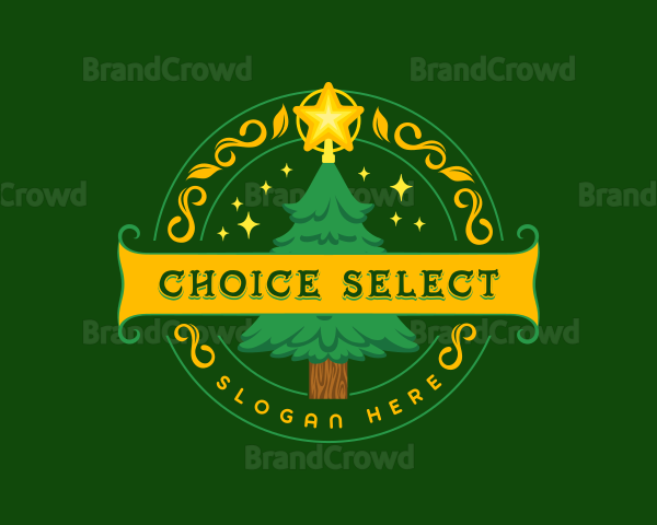 Festive Christmas Holiday Logo