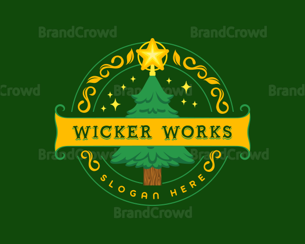 Festive Christmas Holiday Logo