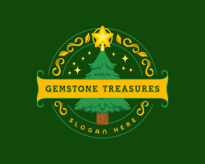 Festive Christmas Holiday Logo