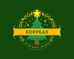 Festive Christmas Holiday Logo