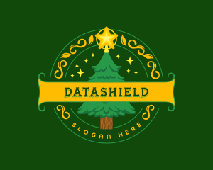 Festive Christmas Tree Logo